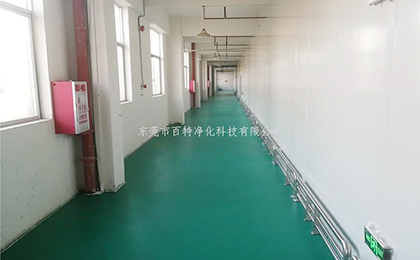 電子車間通道做石（shí）塑片材（cái）地板